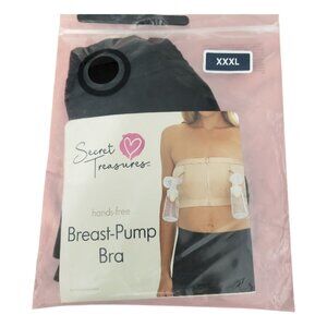 CT2182 Secret Treasures NWT Black Breast Pump Bra XL